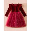 Twinkle and Twirl Starry Velvet Tutu Dress Mia Belle Girls - 4 of 4