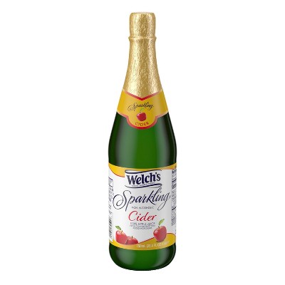 Welch's Sparkling Cider - 25.4 fl oz Glass Bottles