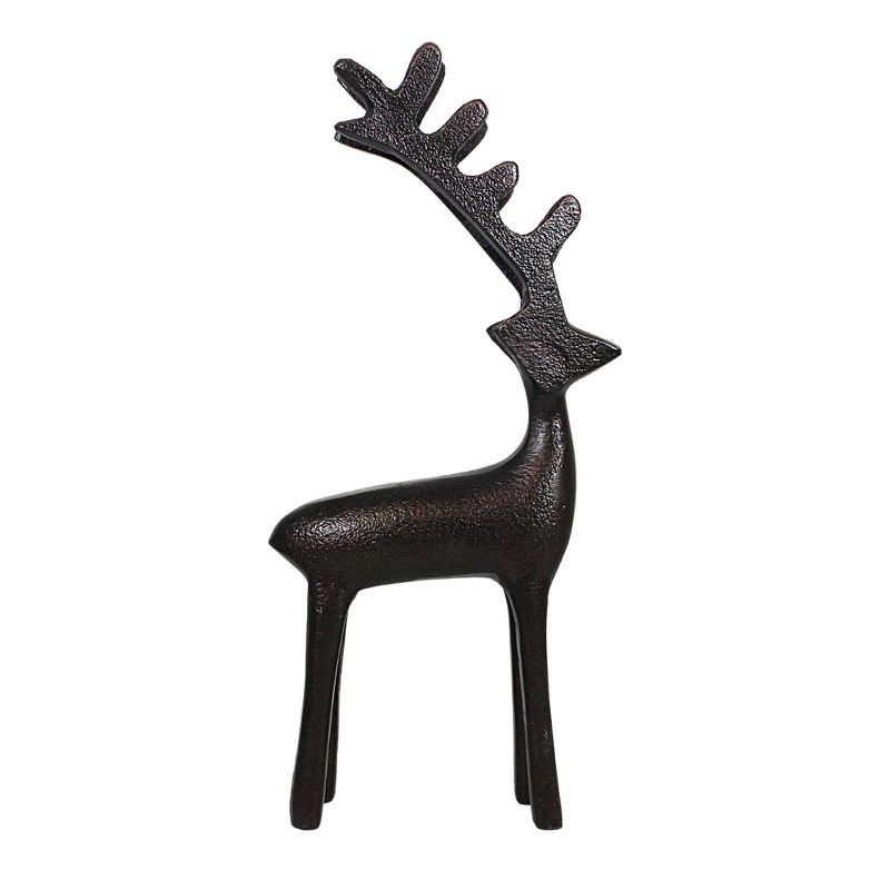 Ganz 8.5 Inch Standing Metal Deer Antlers Animal Figurines, 3 of 4