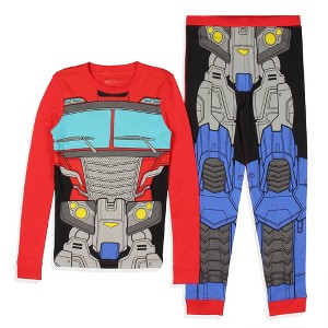 Boy's Sleepwear Classic Cartoon Character Tight Fit Long Sleeve Sleep Pajama Set - 1 of 4