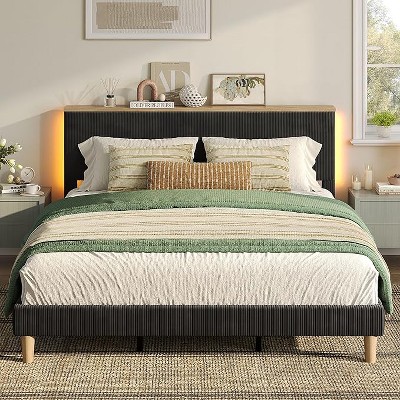 Bestier Queen Size Bed Frame with Headboard