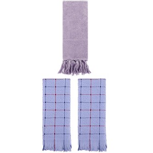 REGALWOVEN Cotton Absorbent Soft Decorative Turkish Bath Towel for Bathroom 3 Packs - 1 of 4