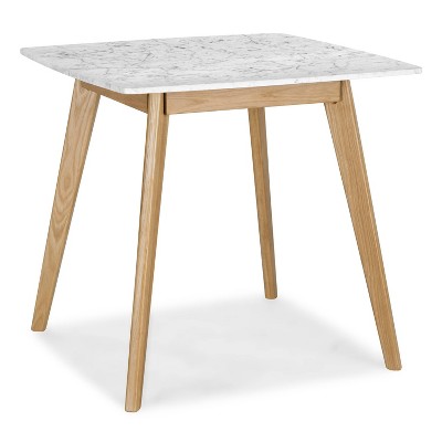 Gabrielle Marble Square Dining Table - Poly & Bark