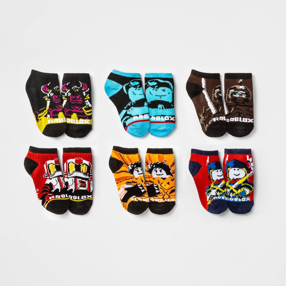 Size M/L Kids' Roblox 6pk Socks - M/L, One Color