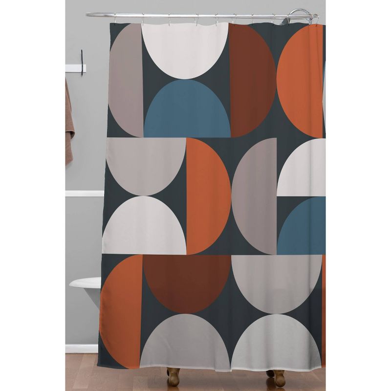The Old Art Studio Mid Century Modern Geometric Shower Curtain - Deny Designs, 3 of 6