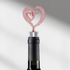 Unique Bargains Bottle Stoppers Curled Corner Heart Zinc Alloy TPR 4.37"x1.69"x0.79" 1 Pc - 2 of 3