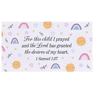 Dicksons for This Child I Prayed - 1 Samuel 1:27, Multicolor 5 x 2.75 Inch Vinyl Refrigerator Magnet - 1 of 1