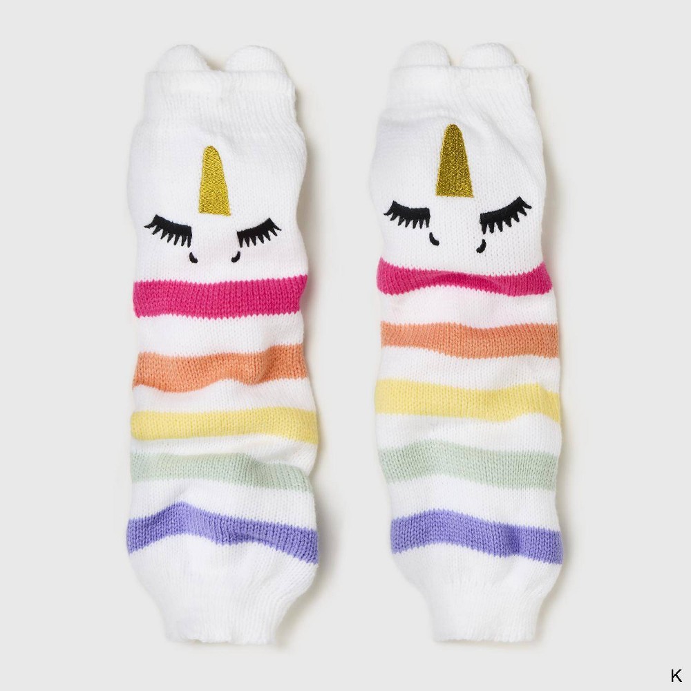 Girls' Unicorn Leg Warmers - Cat & Jack White One Size