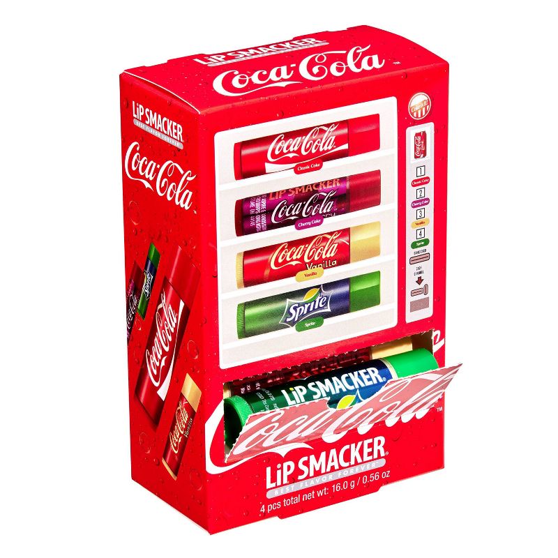 Lip Smacker Coca-Cola Lip Balm Party Pack - Vending Machine - 4ct, 5 of 9