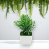 Unique Bargains Artificial Plants Plastic Green 4.72"x4.72"x7.09" 1 Pcs - 2 of 4