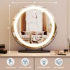 19" Round Vanity Mirror with Lights, Large Vanity Mirror with 3 Color Lighting Dimmable, Smart Touch Control - 3 of 4
