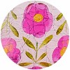 Pavilion Gift Company - Pink Floral - Jar Candle Holder - Candle Holders - 4 of 4