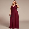 Ever-Pretty Sexy Sleeveless V Neck Appliques Waist Ruched Formal Dress - image 4 of 4