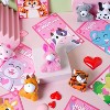 Joyfy 28 Packs Valentines Day Gift Cards with Mini Plush Toys, Cute Animal Keychains for Classroom Exchange Party Favors and Holiday Prizes - 2 of 4