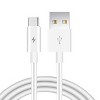 Reiko 6 FT PVC Material TYPE C USB 2.0 Data Cable In White in simple packaging - 2 of 3