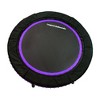 LEAPS & REBOUNDS 48" Adjustable Stability Bar Attachment with 48" Mini Fitness Trampoline and Home Gym Rebounder for Cardio Exercises, Purple - 3 of 4