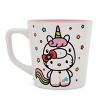 Silver Buffalo Sanrio Hello Kitty Unicorn Ceramic Latte Mug | Holds 17 Ounces - 2 of 4