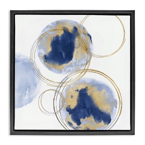 Stupell Industries Golden Rings and Circles Abstraction, 18" x 18" - 1 of 4
