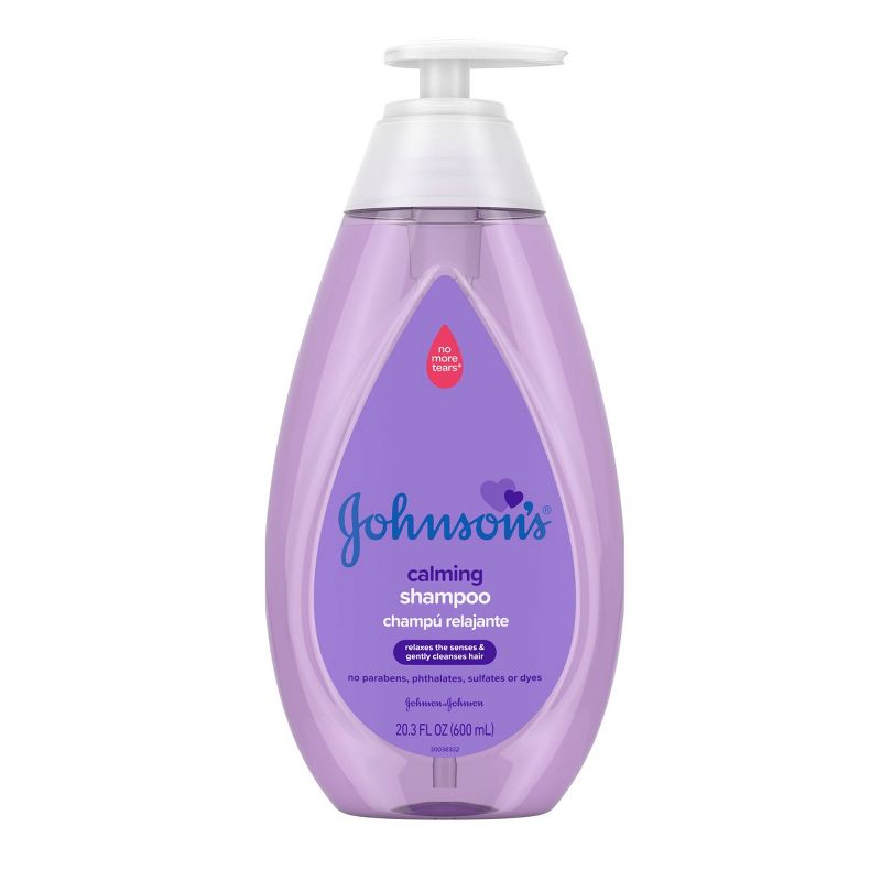 Johnson&#39;s Calming Baby Shampoo, Soothing Natural Calm Scent, Hypoallergenic - 20.3 fl oz, 1 of 10