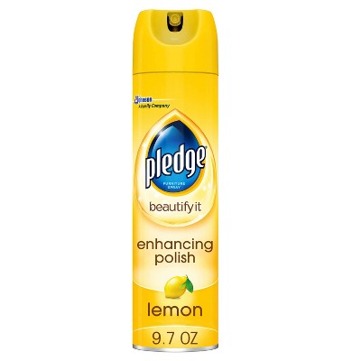 Pledge Enhancing Polish Spray Lemon - 9.7oz
