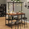 Whizmax Kitchen Island with Storage, Bakers Rack, 3 Tier Microwave Stand Oven Shelf,Large Coffee Bar Table for Kitchen Dining Room Living Room - 3 of 4