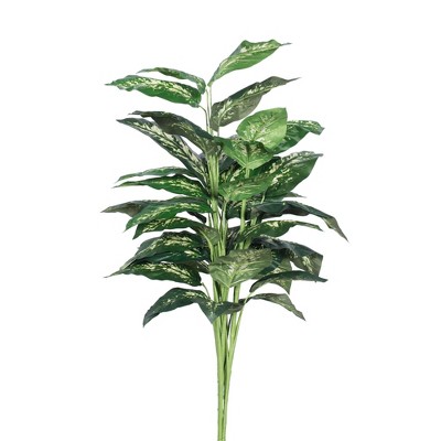 Vickerman 36" Artificial Green and White Diffenbachia Plant.