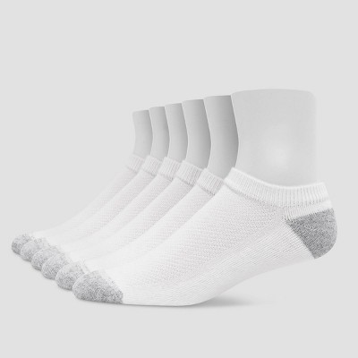 Hanes Premium Men's X-temp Breathable No Show Socks 6pk - 6