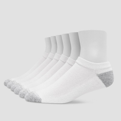 Hanes Men's X-Temp Active Cool Lightweight Super Low No Show Socks,  12-Pack, Size 6-12 