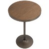 Sapphtopaz Round Dining Table Kitchen Table Industrial Adjustable Bar Dinette Table for Dining Room, Small Spaces - 4 of 4