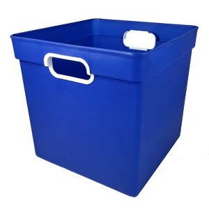 Romanoff Cube Bin, Blue (Pack of 2) - 1 of 1