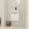 Dexmalle 18'' Floating Wall-Mounted Bathroom Vanity with Ceramic Sink & Soft-Close Cabinet Door - 2 of 4
