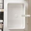 ChicFurnit Bathroom Sinks Vessel Sink Rectangular Sink Vanity Sink Art Basin Countertop Bathroom Sink for Bathroom, White, 19.69"*13.39"*5.12" - 2 of 4