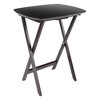 Winsome Set of 4 Single Snack Tables Espresso: Hardwood Folding Tray Table Set, No Assembly Required - 2 of 4