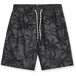 Blue Horizon Swimwear Boys Swim Trunks – Fun Printed Youth Quick Dry Kids Bathing Suit Shorts for Boys - 1 of 3