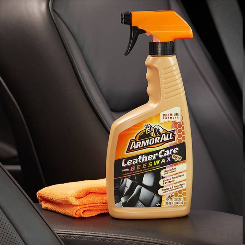 Armor All 16oz Leather Care with Beeswax Automotive Interior Cleaner, 3 of 5