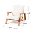 Christopher Knight Home Paloma Outdoor Acacia Wood Adirondack Design Club Chair with Cushion - 4 of 4