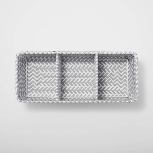 Small Woven Rectangle Storage Basket Gray - Brightroom™