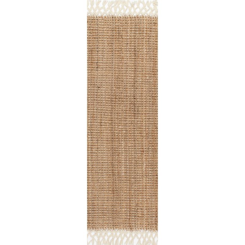 Hand Woven Raleigh White Rug - nuLOOM, 1 of 10
