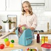 OPUX Insulated Lunch Box Boys Girls Kids Teens, Leakproof Cooler Bag Women Men Adults, Backpack Shape Tote, Back to School Gift - 3 of 4
