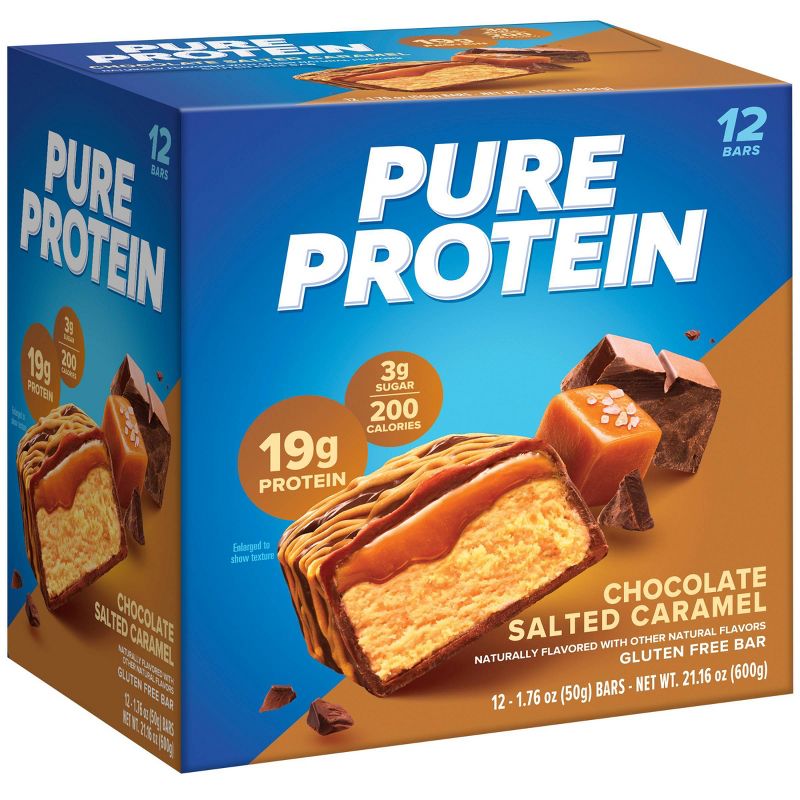 Pure Protein 19g Protein Bar - Chocolate Salted Caramel - 12ct, 5 of 8