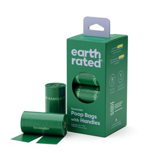 Earth Rated Lavender Scented Dog Waste Disposal Bags Refill Rolls - 120ct - 1 of 4