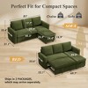 Dyonery 81" Sleeper Sofa Bed with Storage, L-Shaped Sectional Pull Out Couch with Reversible Chaise and USB Ports - 3 of 4