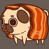 Women's Design By Humans Puglie Bacon Strip By Puglie Racerback Tank Top - 2 of 3