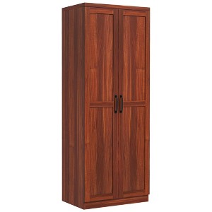 Resenkos Kitchen Pantry,63" Kitchen Pantry Storage Cabinet with Doors and Shelves, Tall Kitchen Cabinet with 2 Doors and 5-tier Shelving Tan - 1 of 4