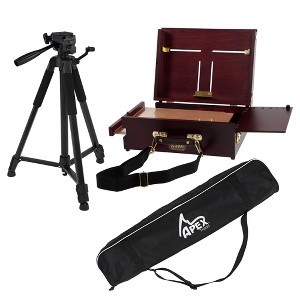 SoHo Urban Artist Scout Pochade Box with Apex Tripod - Adjustable Camera Stand and Compact Artist Easel for Outdoor Painting, Field Photography, and - 1 of 4