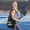 Sweet Jojo Designs Neutral Pickleball Bag Sling Backpack Pickle Ballin' Black - 2 of 4