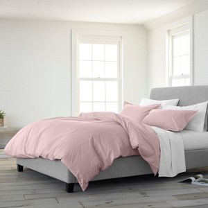 Clean Design Home T300 Percale Duvet Set - 1 of 4