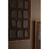 Framed Wall Art 27.5"H - Black Abstract Wall Decor Set of Two Textured Canvas Art by Kalalou - 3 of 4