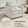 Runesay Oversized Comfy Cloud Sofa Double Cushion Single Sofa with Plush Cushion - 3 of 4