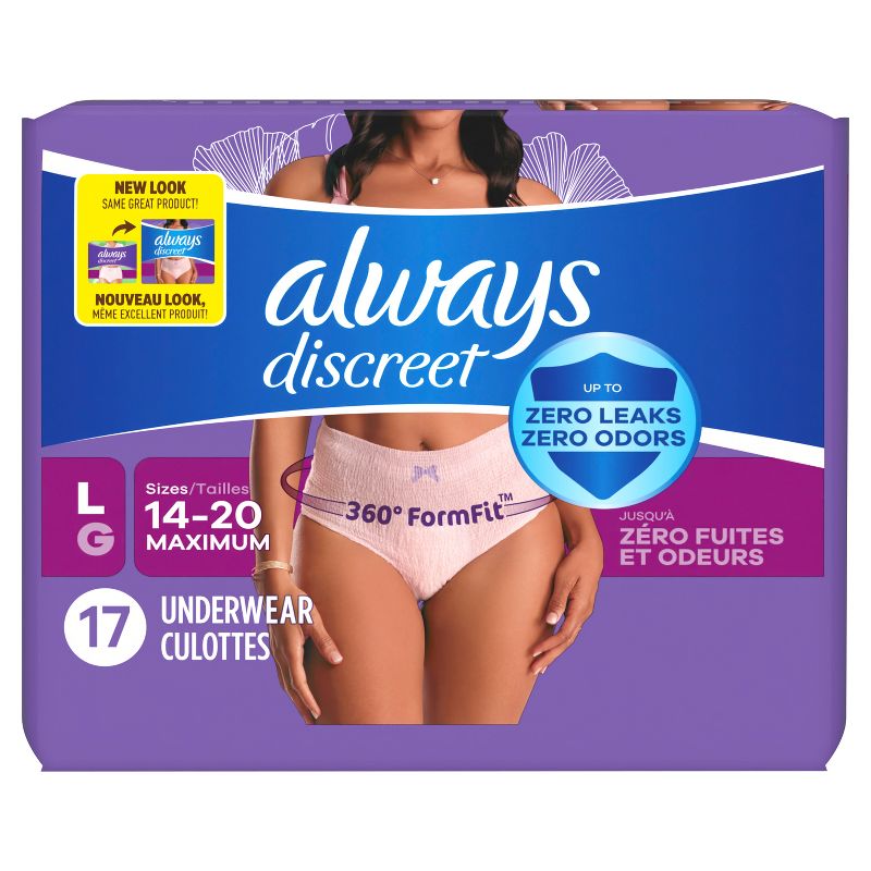 Always Discreet Adult Postpartum Incontinence Underwear for Women - Maximum Protection, 3 of 14